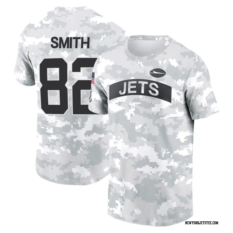 Men's New York Jets ＃82 Arian Smith Camo Arctic 2024 Salute to Service Performance T-Shirt