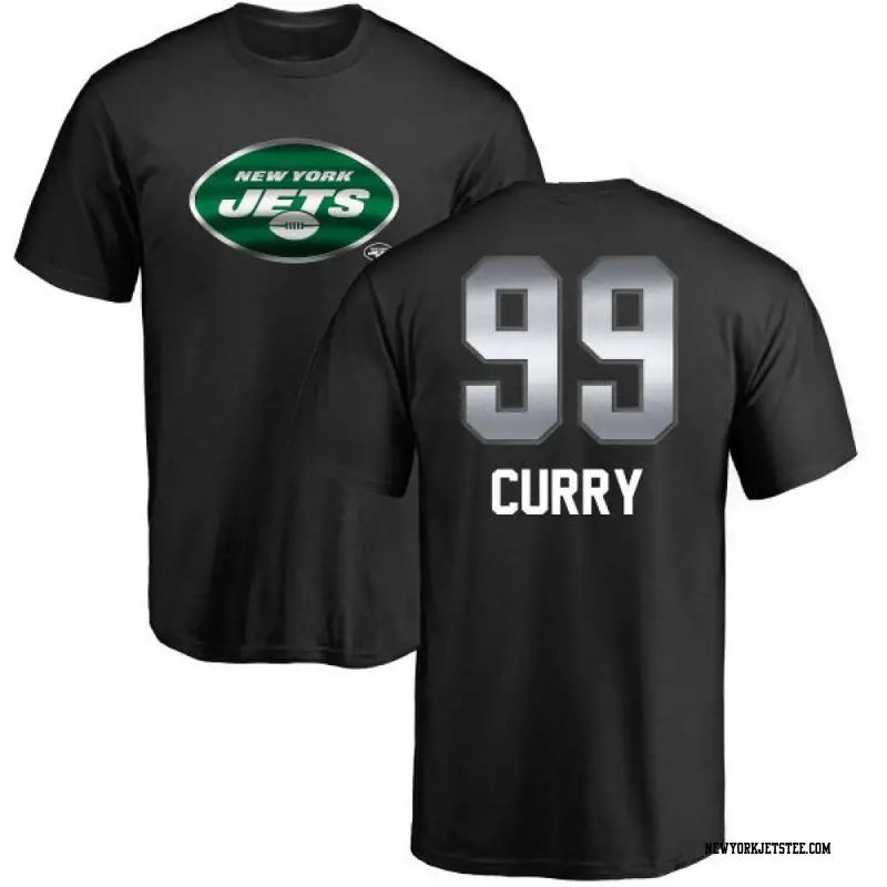 Men's New York Jets ＃99 Vinny Curry Black Midnight Mascot T-Shirt