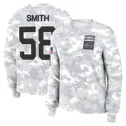 Women's New York Jets ＃58 Mazi Smith Camo Arctic 2024 Salute to Service Long Sleeve T-Shirt