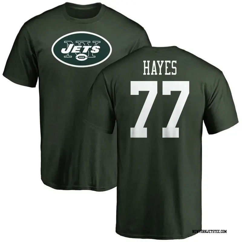 Youth New York Jets ＃77 Marquis Hayes Green Name & Number Logo T-Shirt