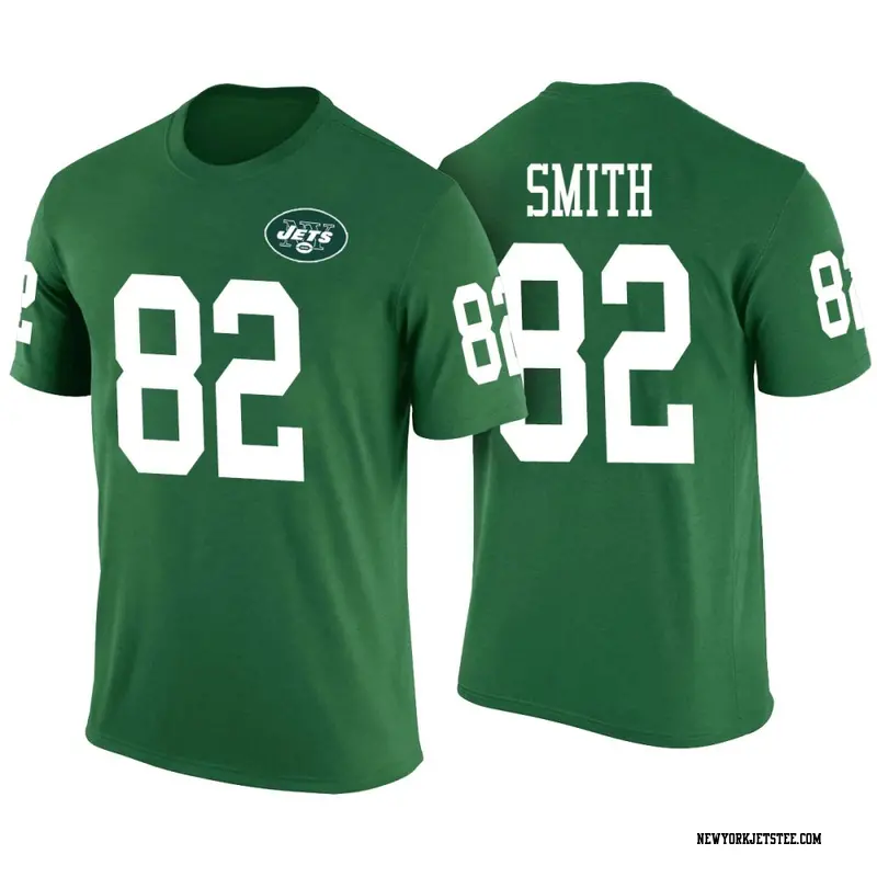 Youth New York Jets ＃82 Arian Smith Green Color Rush T-Shirt