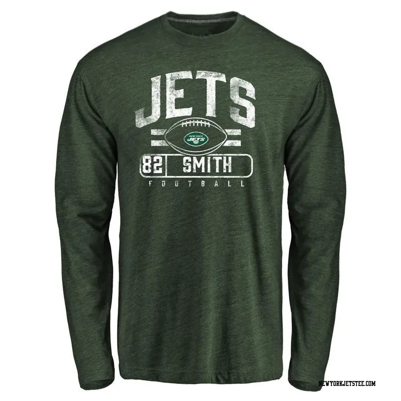 Youth New York Jets ＃82 Arian Smith Green Flanker Long Sleeve T-Shirt