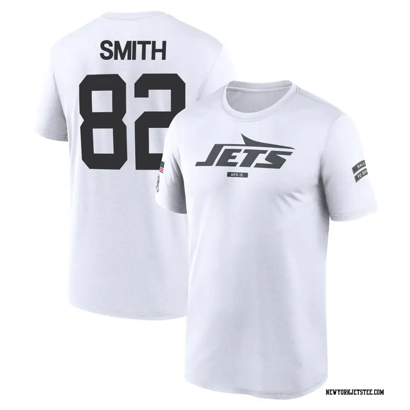Youth New York Jets ＃82 Arian Smith White 2024 Salute to Service Performance T-Shirt