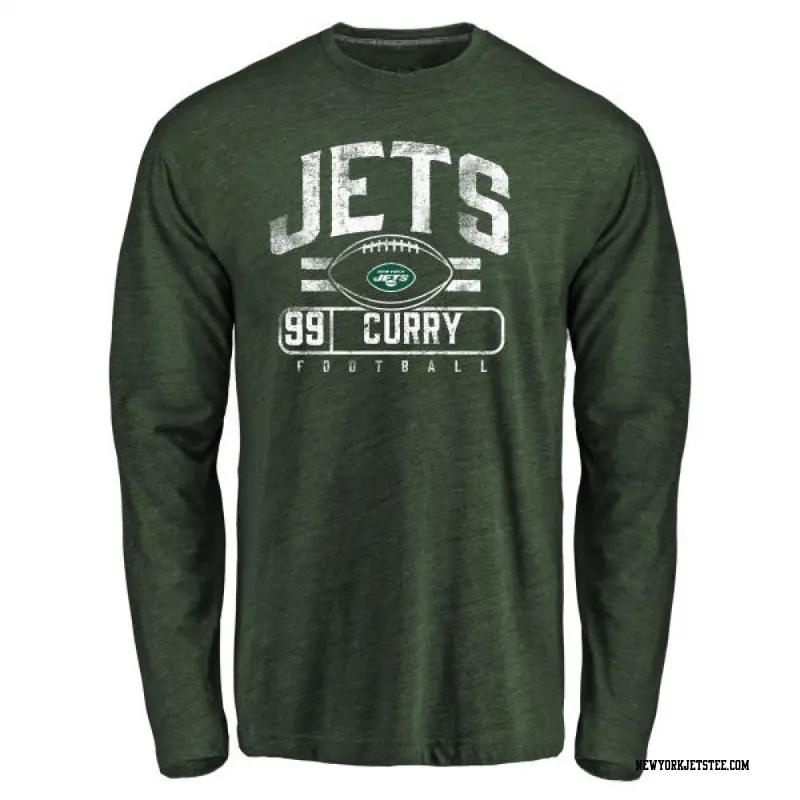 Youth New York Jets ＃99 Vinny Curry Green Flanker Long Sleeve T-Shirt