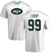 Youth New York Jets ＃99 Vinny Curry White Name & Number Logo T-Shirt
